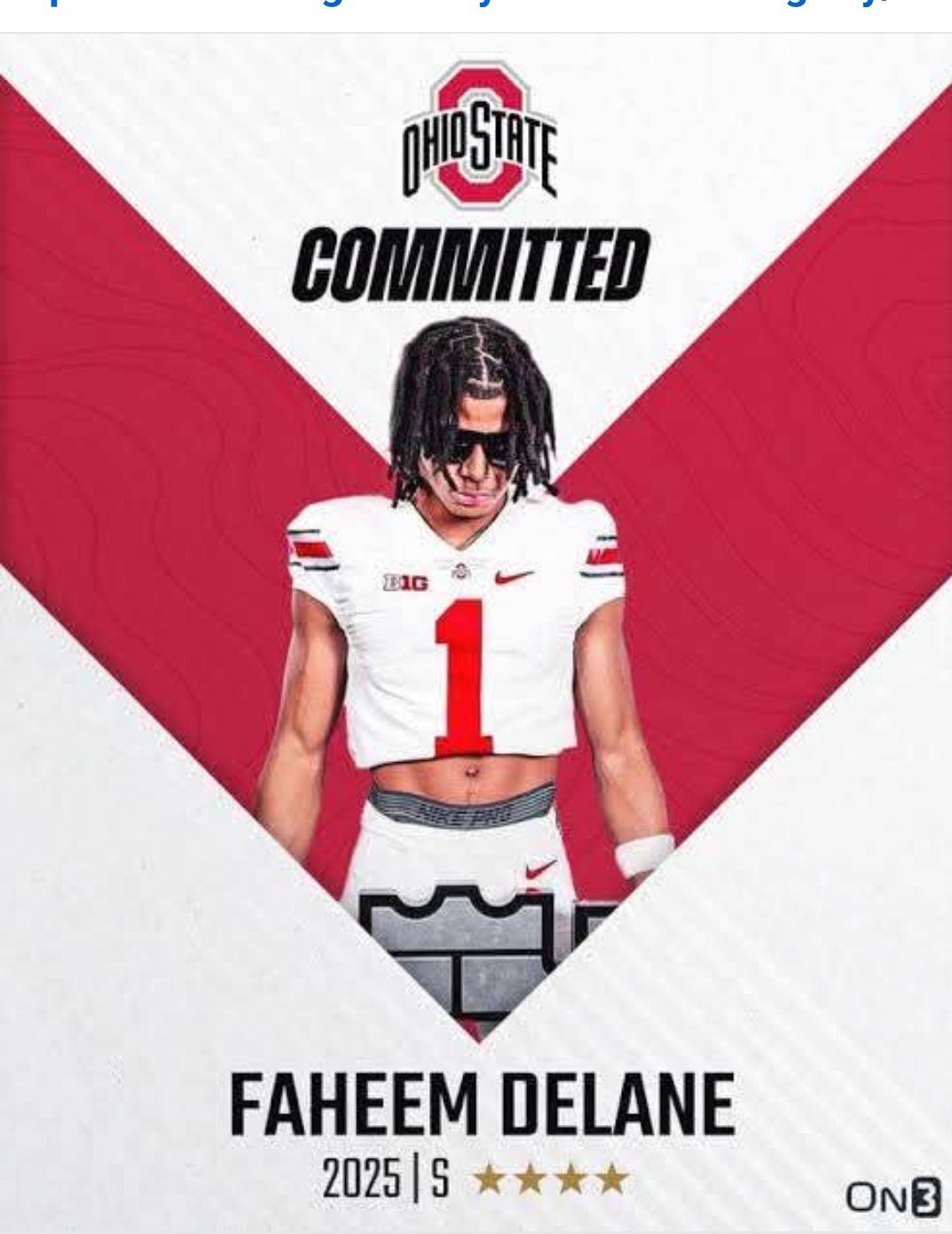 Breaking News: Five-Star Safety Faheem Delane Chooses Ohio State, Vows to Restore ‘The Buckeye Nation’ to Glory!